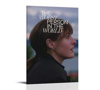 HAUSRENWRHHT The Worst Person in The World Poster Wall Art Canvas Cover Aesthetic Vintage Poster Decorative Painting for Living Room Bed Room 20x30inch(50x75cm) Frame-style