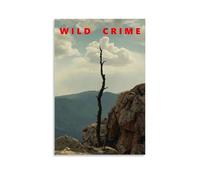 HAUSRENWRHHT Wild Crime Poster Wall Art Canvas Cover Aesthetic Vintage Poster Decorative Painting for Living Room Bed Room 24x36inch(60x90cm) Unframe-style