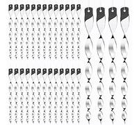 Hausse 30 Pack Bird Deterrents for Outside, Bird Repellent Hanging Silver Plastic Reflectors Scare Rods, Garden Decorative Reflective Scare Birds Away, Like Woodpeckers, Pigeons and Geese
