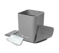 HAUSSIMPLE Car Trash Can with Stability Wings - Leakproof Portable Garbage Bin for Fabric & Rubber Mats - Compact Durable Plastic Auto Organizer for Cars, SUVs, Trucks (Gray, Medium)