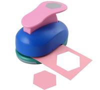HAUSTGO 2 Inch Hexagon Paper Punch for Crafts, 50mm Hole Punch for Scrapbook Layout, Memory Books, Wedding Cards, Journals, Gift Tags, Homemade Confetti
