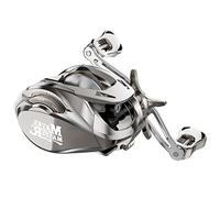 HAUT TON Matel Master Advanced Version Baitcaster reels,6.2:1Gear Ratio,5+1Ball Bearing,Bait clickers,12Lb Drag System Fishing Reels,for Saltwater,Freshwater (HT-MM, Left Hand)