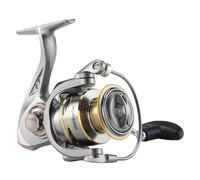 HAUT TON Spinning Reel 8000/9000/10000/12000/14000,6+1BB Metal Surf Fishing Reels,4.8:1 Gear Ratio 55lbs Drag Heavy Long Casting Inshore Saltwater Monster Fish (HT-NGK, 4000)