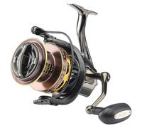 HAUT TON Spinning Reel 8000/9000/10000/12000/14000,6+1BB Metal Surf Fishing Reels,4.8:1 Gear Ratio 55lbs Drag Heavy Long Casting Inshore Saltwater Monster Fish (Bg All Metal, 10000)