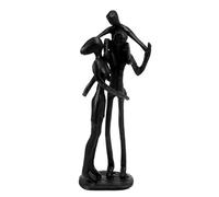 Haute Collage A Lovely Family of 3 Metal Sculpture Moulded Skilfully Using Solid Metal Romantic Gift Home Decor Decoration Crafts Figurines Ornaments Statue Shadow Figure