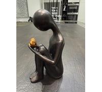 Haute Collage Finding Peace in Remembrance heartfelt sculpture quiet reflection solace lost loved one grief hearache (Bronze)