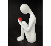 Haute Collage Finding Peace in Remembrance heartfelt sculpture quiet reflection solace lost loved one grief hearache (White)