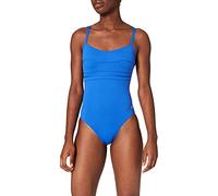 Haute pression A1001 - Maillot de bain une pièce - Uni - Femme - Bleu,FR: 40 (Taille faricant: 40)