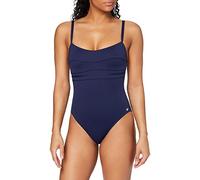 Haute pression A1001 - Maillot de bain une pièce - Uni - Femme - Bleu,FR: 40 (Taille faricant: 40)