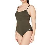 Haute pression A1001 - Maillot de bain une pièce - Uni - Femme - Vert,FR: 40 (Taille faricant: 40)