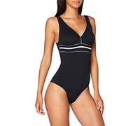 Haute pression A8001, Maillot de bain une pièce Multicolore Femme, Noir (Noir/Blanc), 38 (Taille fabricant: 36)
