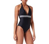 HAUTE PRESSION Women's T1015 CO1 One Piece Swimsuit, Noir/Argent, 12