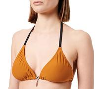 HAUTE PRESSION Women's T2017 CO2 Bikini Top, Caramel/Noir, 12
