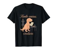 Haute-Saurus Couture Dino Fashion Graphic Print T-Shirt