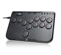 Haute42 Arcade Stick Leverless Controller P12: Leverless Arcade Stick with TURBO & Silent Low-Profile Switches,Arcade Controller for PC/PS3/PS4/Switch Game with Lock Button Support Hot Swap & SOCD