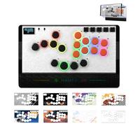 Haute42 Leverless Controller Arcade Stick: Haute42 C-AT White Leverless Arcade Stick Street Fight for PC/PS3/PS4/Switch Game,Arcade Controller with Cable Security Clasp & TURBO Support Hot Swap & SOCD