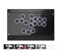 Haute42 Leverless Controller for Arcade Gaming: C16 Magnetic Detachable Series - Aluminum Alloy Base with Acrylic Panel - Laser-Engraved Wrist Rest - Custom RGB Controller for PC/Switch/PlayStation