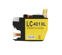 HAUTFENM Compatible LC401XL Ink Cartridge 401XL Compatible with MFC-J1010DW MFC-J1012DW MFC-J1170DW Printers(1 PC Yellow)