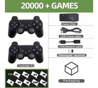 HAUTFENM HD Game Stick With 64GB And 20000 Retro Games Compatible With PS1 GBA MAME SEGA Compatible with Kids Gift