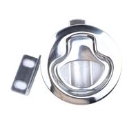 HAUTFENM Marine Round Stainless Steel Hatch Latch Flush Pull Handle Locking Lift Compatible with Deck Accessory
