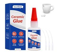 hautllaif 30g Ceramic Glue,Ceramic Glue Repair for Pottery,Professional Grade Waterproof Adhesive,Anti-Clog Nozzle,Quick Bonding for Broken Mugs, Plates, Vases