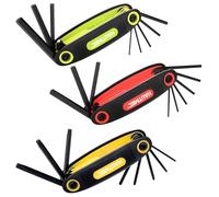 HAUTMEC 25-Piece Folding Allen Key Set, Metric/SAE/Torx Hex Key Set, Heat Treated Chrome Vanadium Steel Allen Wrench Set for Basic Home Repair and General Applications, HT0388