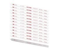 HAUTMEC 300mm Bi-Metal Hacksaw Blades Set, 12-Pack 18, 24, 32 TPI Replacement Blades with High-Speed Steel Teeth & Flexible Spring Steel Back, Pro Metal Cutting Blades for 12" Hack Saw Frame - HT0441