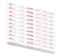HAUTMEC 300mm Hacksaw Blades 18 TPI - 10 Pack 12" Bi-Metal Replacement Blades with High-Speed Steel Teeth and Spring Steel Body, Professional Grade, Fits Most Hacksaw Frames, HT0016