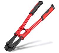 HAUTMEC 350mm Heavy Duty Bolt Cutter, Cuts 6mm Soft Wire & 4mm Hard Wire | 14inch, Drop Forged 55CrMo Steel Jaws with Hardened Cutting Blades, Ergonomic Non-Slip TPR Handle