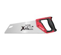 HAUTMEC 350MM X-Sharp Pro Hand Saw for Cuts Comfort, Quality and Accuracy, Fine-Cut Handsaw with 12 TPI Triple-Ground Teeth and 1mm Thickened Large Blade, Bi-Material Ergonomic Handle - HT0295