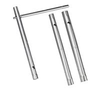 HAUTMEC 3PCS Tubular Box Tap Spanner Wrench Set with Tommy Bar, Dual-Ended Socket Wrench, Plumber Repair Metric Taps Spanner Set for Water Taps Installation Plumber Back Nut Tap 8×9mm,10×11mm,12×13mm