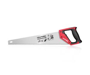 HAUTMEC 500MM Universal Hand Saw, 8 TPI Triple-Ground Teeth, Low-Friction Blade, Ergonomic Handle with 45° & 90° Markers, Pro Handsaw for Wood, Plywood, Plastic, Tree Branch Cutting - HT0025