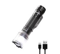 HAUTMEC 700 Lumens Rechargeable LED Torch with Zoomable Beam Bright Tactical Flashlight for Camping, Outdoor, Hiking, Emergency