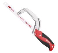 HAUTMEC Compact Hacksaw, 250mm Junior Hacksaw with Bi-Metal HSS Blade, Lightweight Aluminium Frame, Small Hand Saw for Cutting Metal, Plastic, PVC & Wood, Ideal for Tight Spaces - HT0035