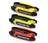 HAUTMEC Folding Allen Wrench Set, 3-Pack Metric, SAE & Torx Hex Key Set | 25-Piece Allen Key Tool Set. Heat-Treated CR-V Steel. for DIY, Bike & Home Repair