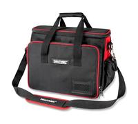 HAUTMEC Heavy-Duty Technician Tool Bag, 42-Pocket 1680D Tool Tote with Laptop Compartment, Water-Resistant Hard Base, Padded Shoulder Strap for Electricians, HVAC, IT & Maintenance - HT0408