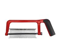 HAUTMEC Mini Hacksaw with Mitre Box Set, 150mm (6") Compact Hack Saw with Adjustable Cutting Angles & Bi-Metal Blade, Precision Hand Saw for Wood, Metal, Plastic & DIY - HT0034