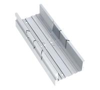 HAUTMEC Mini Mitre Box, 135mm Aluminium Alloy Mitre Block for Precision 45°, 90°, 135° Cuts, Compact Saw Guide for Wood, Plastic, Metal & Craft Projects - HT0417