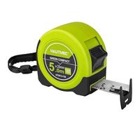 HAUTMEC Tape Measure 5m/16ft with Dual Scale Metric and Imperial 1/8 Fractions Measuring Tape Compact Economical for Home DIY Renovations Crafting Quick Fixes HT0314-TM