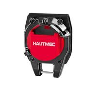 HAUTMEC Tape Measure Holder Clip, Locking Belt Clip with Rotating Latch and Multi-Tool Hook, ABS, Secure Fit for Most Tape Measures HTMEM25049
