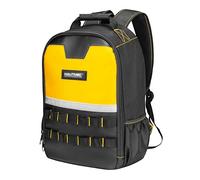 HAUTMEC Tool Backpack with Laptop Compartment, 1680D Oxford Tool Bag with Impact-Resistant Base, 11 Pockets, Padded Straps, Portable Tool Organizer for Technicians, Contractors - HTTBM25058