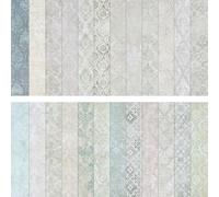 HAUTOCO 24 Sheets Scrapbook Paper 12 x 12'' Double-Sided Scrapbooking Cardstock, Floral Texture Pattern Decorative Paper for Junk Journal Supplies, Decoupage, Card Making, DIY Crafts & Photo Album