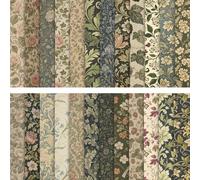 HAUTOCO 24 Sheets Scrapbook Paper 12x12'' Double-Sided Scrapbooking Cardstock Vintage Botanical Pattern Decorative Paper for Card Making, Junk Journal, DIY Crafts, Photo Album, Decoupage, Art Journal