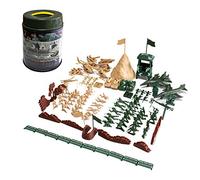 Hautton 107 Pcs Plastic Army Men Toy Story Soldiers Bucket