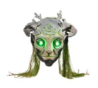 Hauwthg Old Man Face Cover Full Head Realistic Cosplay Costume