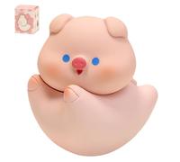 HAUZMLL Cute Pig Figures Funny piglet Animal Ornaments Micro Landscape Decoration Miniature Pig Sculpture Cute Pigs Ornaments for Desk Car Garden