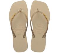 Hav Square Sparkle Flip Flops sandy grey