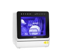 HAVA 2025 NEW Upgraded Table Top Dishwasher with Water Softener and Enhanced Energy Efficiency, Portable Dishwasher with 8 Wash Programs, Child Lock & Delayed Start Function, No Installation Needed