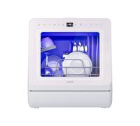 HAVA Table Top Dishwasher with Water Softener and Enhanced Energy Efficiency, Portable Dishwasher with 8 Wash Programs, Child Lock & Delayed Start Function, No Installation Needed - Misty Lilac