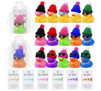 HAVAGDTM 15 Set Mini Duck Thank You Set with Hat Necklace Sunglasses and Card